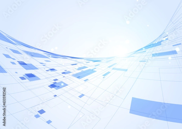 Obraz 明るいテクノロジーイメージ背景