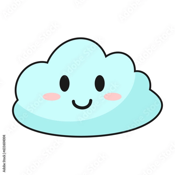 Fototapeta Cute Cloud Character