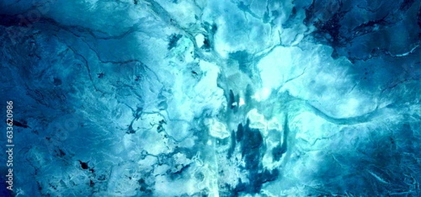 Fototapeta journey to the bottom of the sea,  abstract photography of the deserts of Africa from the air. aerial view of desert landscapes, Genre: Abstract Naturalism, from the abstract to the figurative,