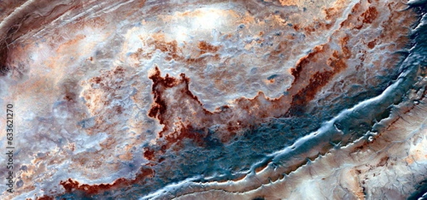Fototapeta the creation of the Milky Way,  abstract photography of the deserts of Africa from the air. aerial view of desert landscapes, Genre: Abstract Naturalism, from the abstract to the figurative,