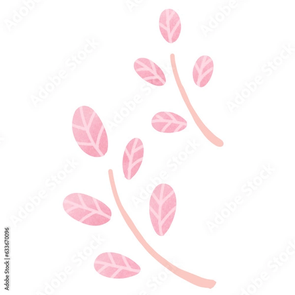 Obraz Pink leaves 