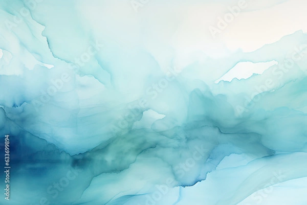 Fototapeta Waterpaint Texture Blue.