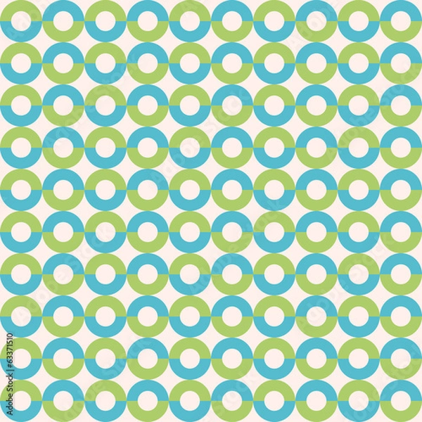 Fototapeta Circle seamless pattern. Vector illustration