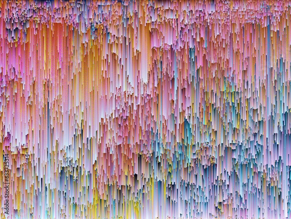 Fototapeta Colourful glitch pattern abstract art