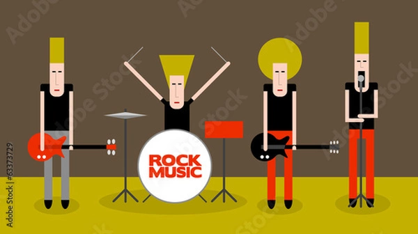 Obraz Rock musicians
