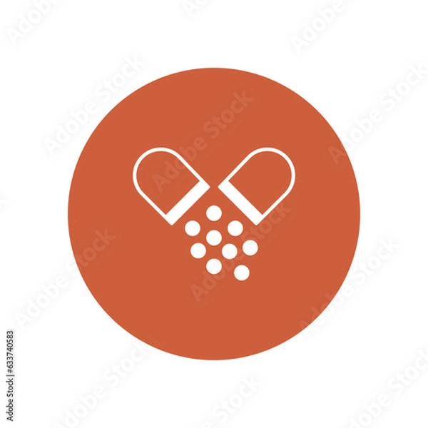 Fototapeta Capsule vector icon which can easily modify or edit

