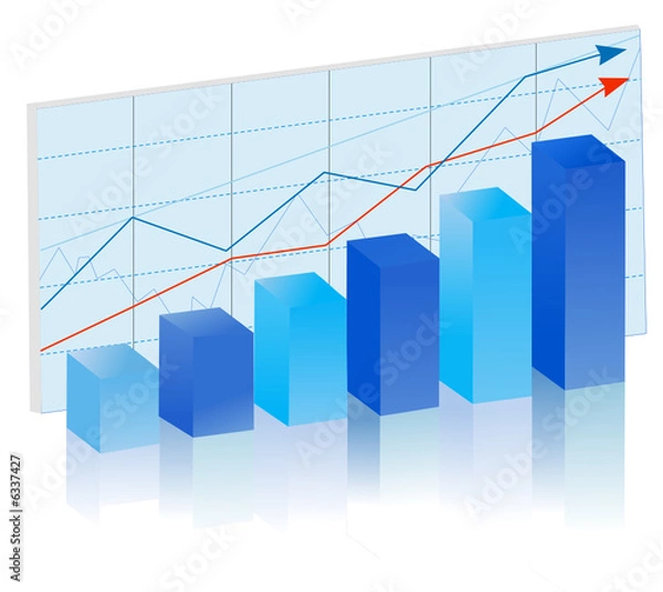 Fototapeta bar graph