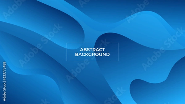 Fototapeta ABSTRACT BACKGROUND ELEGANT GRADIENT BLUE SMOOTH COLOR DESIGN VECTOR TEMPLATE GOOD FOR MODERN WEBSITE, WALLPAPER, COVER DESIGN 