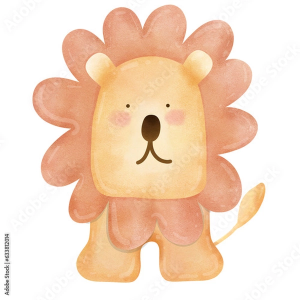 Fototapeta cute big lion
