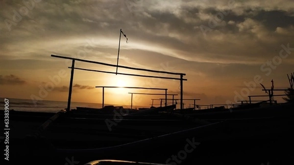 Obraz sunset in the city