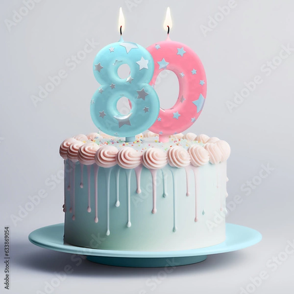 Obraz 80 ans gros gateau