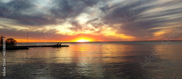 Obraz sunset over the sea