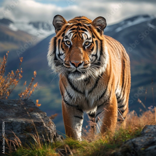 Obraz tiger in the water