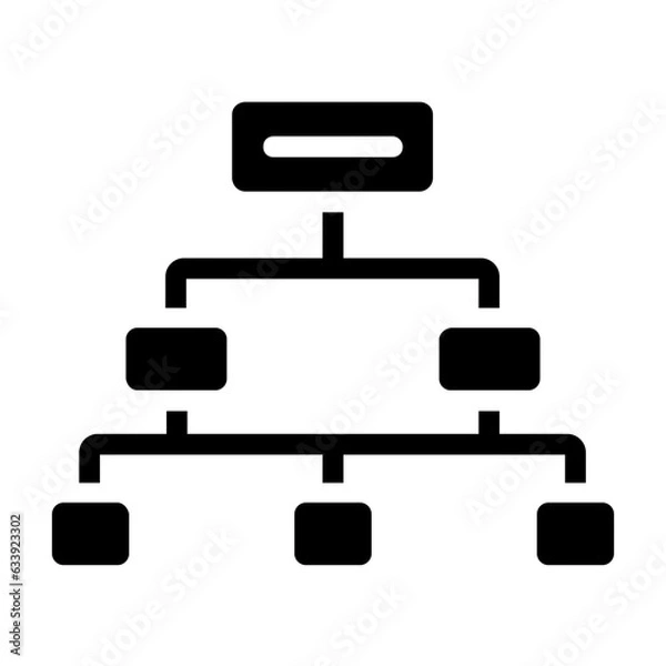 Obraz hierarchial structure icon