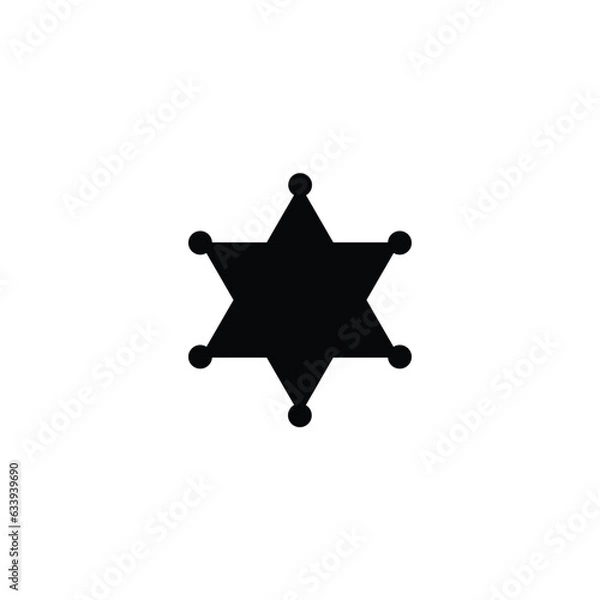 Obraz star medal batch illustration vector icon