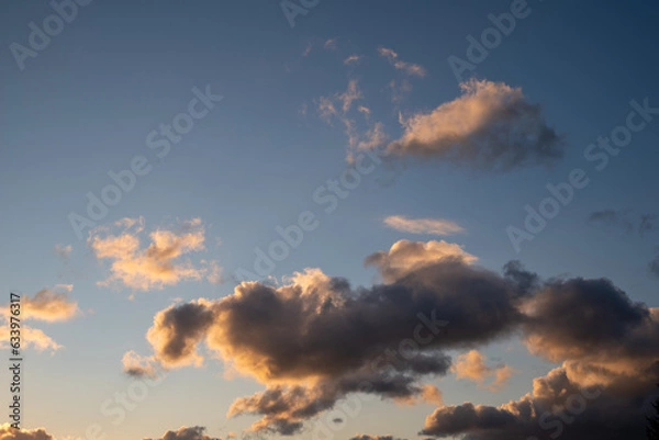 Fototapeta clouds during golden hour