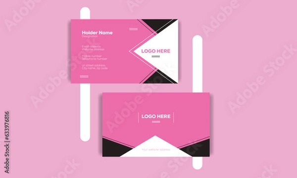 Obraz Simple Professional Business card design for personal and company identity.