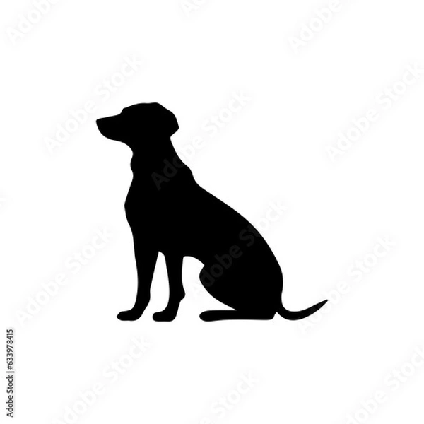Fototapeta Dog Clip Art | Minimalist and Simple Silhouette - Vector illustration
