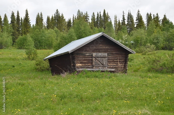 Obraz old wooden house