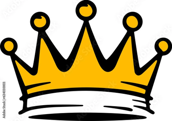 Obraz Hand drawn Crown Logo Illustration
