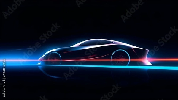 Fototapeta Fahrzeuginnovationen von morgen