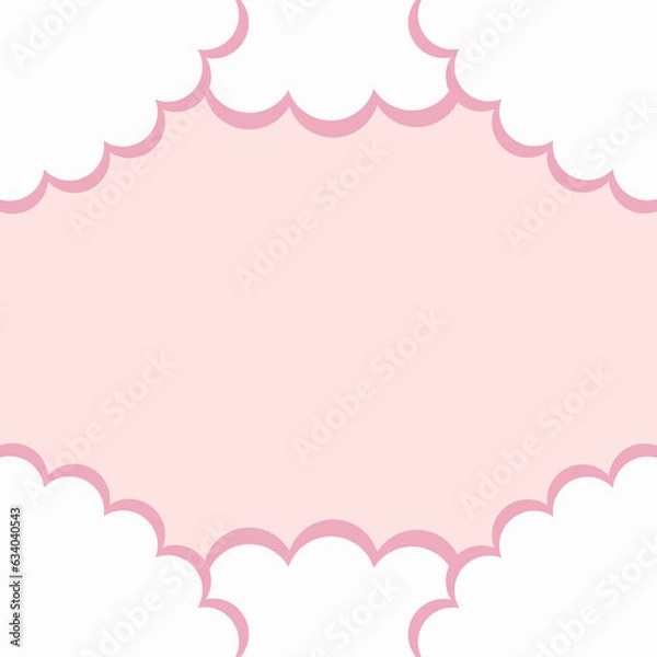 Fototapeta pink background with a frame, for invitation, greetings