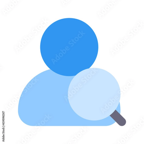 Fototapeta search user flat icon