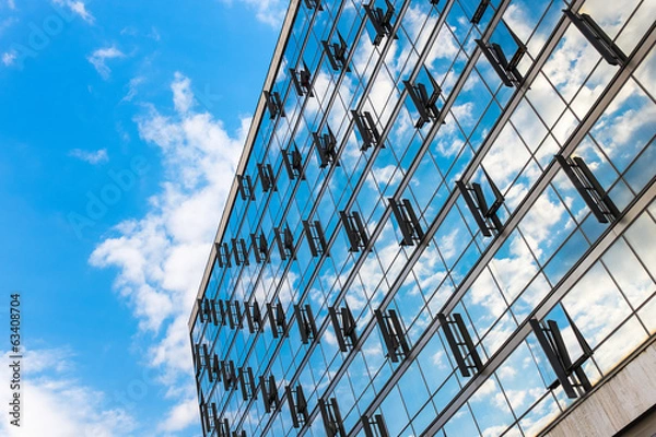 Fototapeta Detail of a modern office building