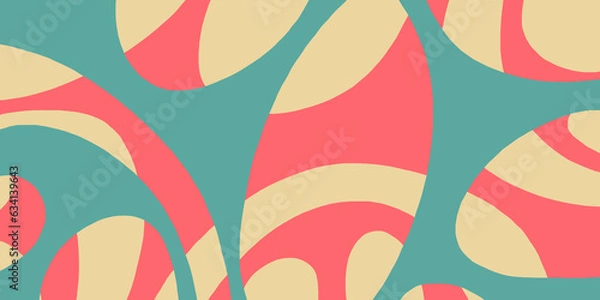 Fototapeta Colorful shape and movement concept, abstract background