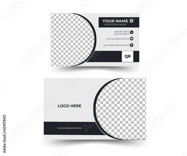 Fototapeta business card design template . Creative and modern business card template .