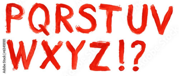 Obraz hand painted alphabet - part 2