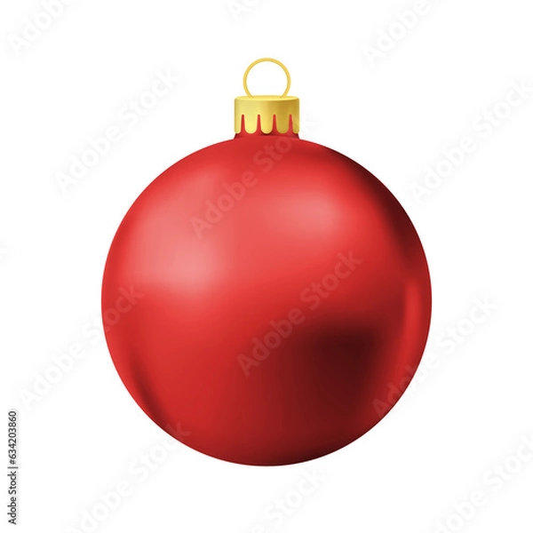 Obraz Red Christmas tree ball