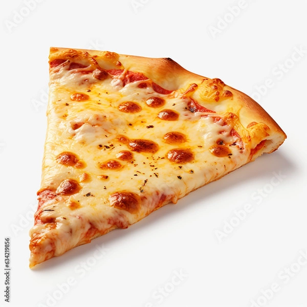 Obraz Top view of Delicious margherita pizza on plate on a white background