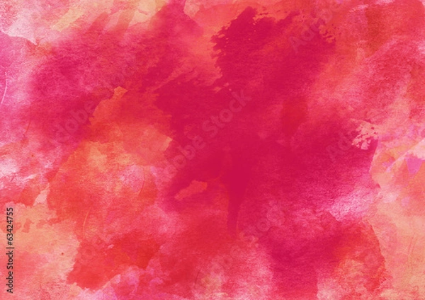 Obraz Red Watercolor Background