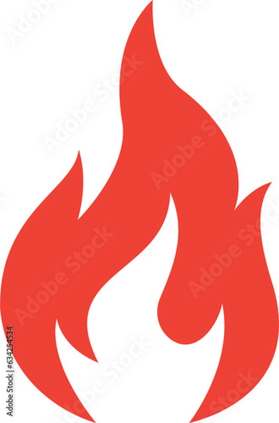 Obraz red fire illustration