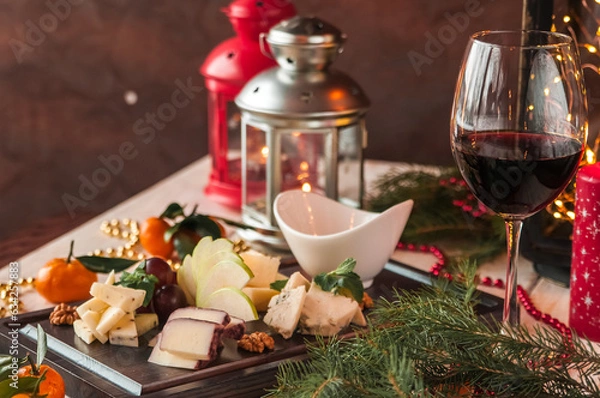 Obraz christmas table setting