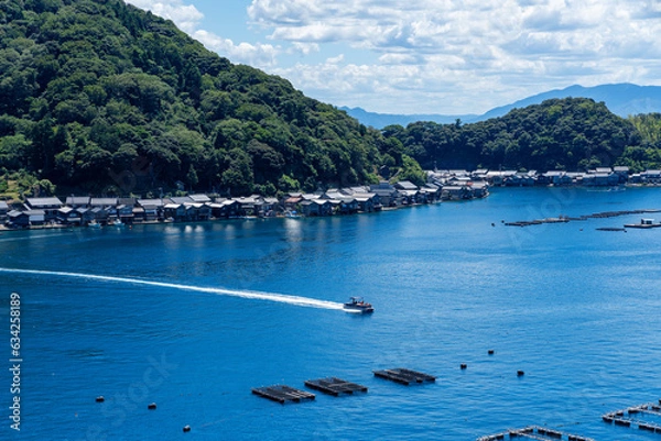 Obraz [京都府]伊根の舟屋（伝統的な建造物）