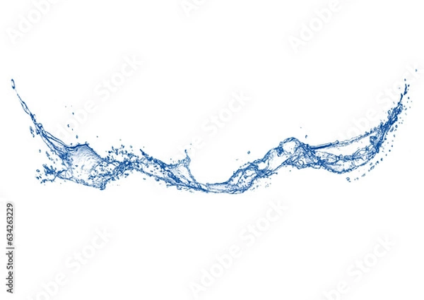 Fototapeta 抽象的な青い水しぶき