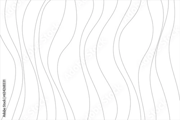 Obraz Modern geometric stylish texture with wavy stripes vector background