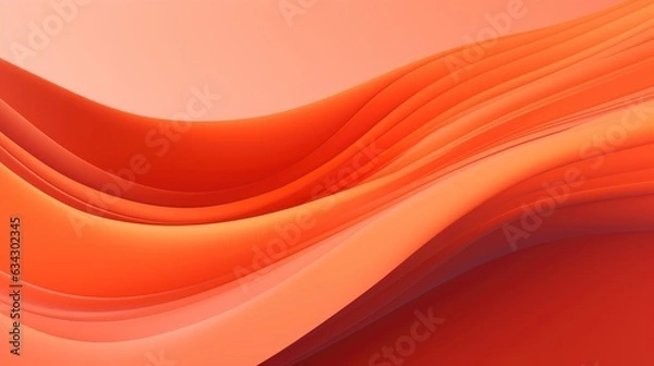 Fototapeta Waves in Orange Colors