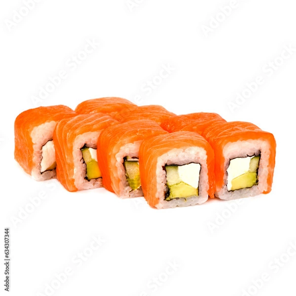 Obraz sushi on a white background