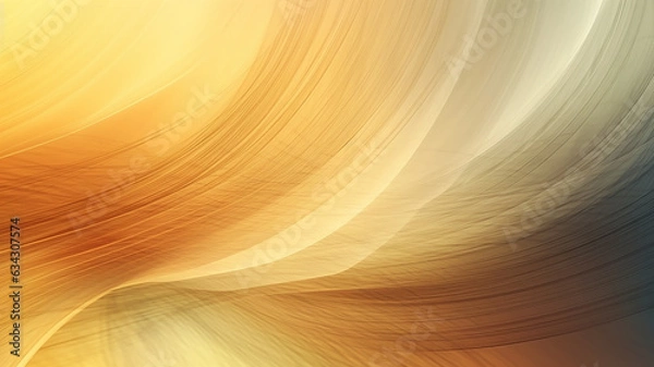 Fototapeta yellow abstract background. . autumn movement interlacing transparent curved lines.