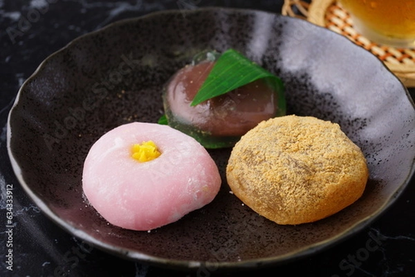 Fototapeta 和菓子　羽二重餅　