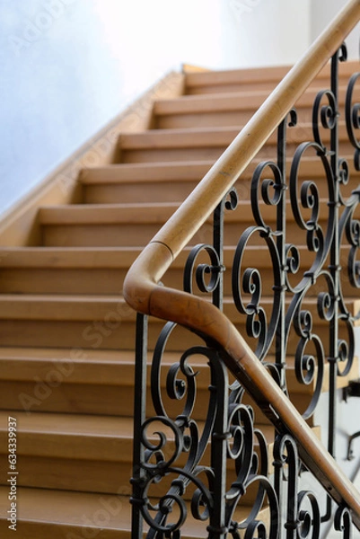 Obraz Treppe mit Geländer