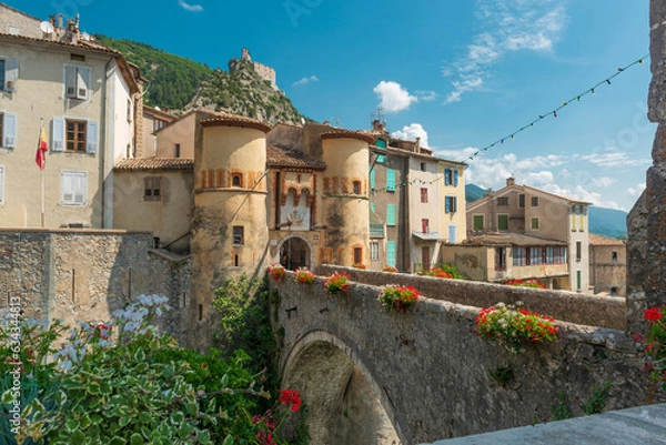 Obraz Entrevaux. Old medieval town