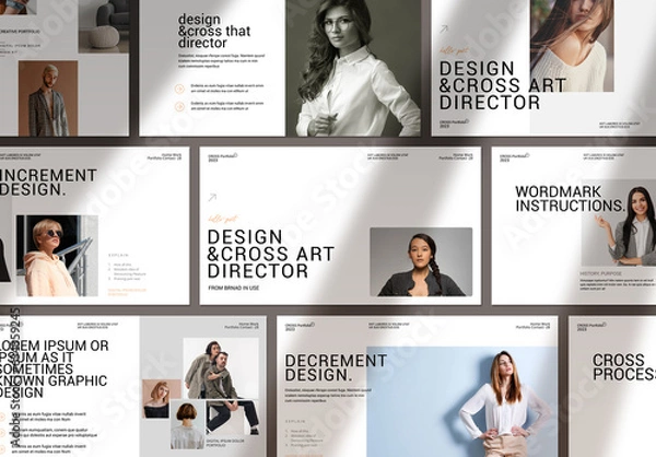 Fototapeta Portfolio Presentation Layout