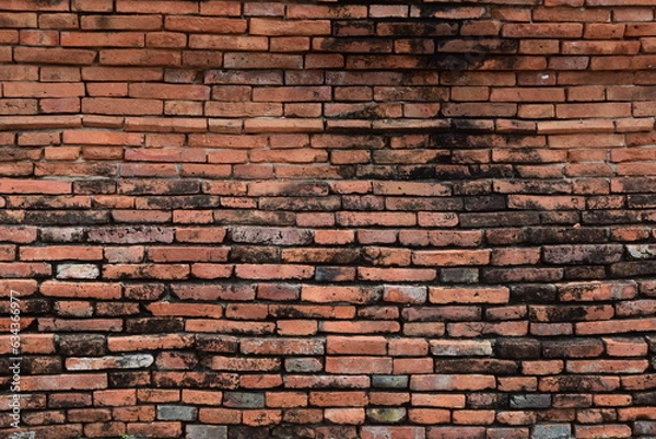 Fototapeta background bricks in Ayutthaya 2