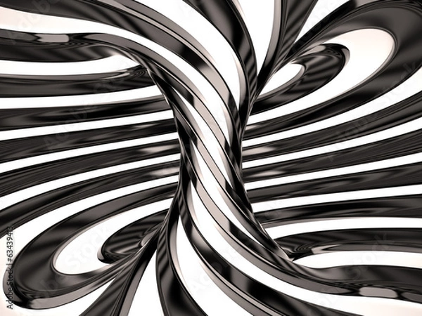 Obraz Swirl of lines, 3D