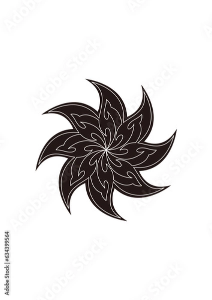 Fototapeta トライバル フワラー