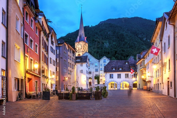 Obraz Arcas Square in Chur, Grisons, Switzerland